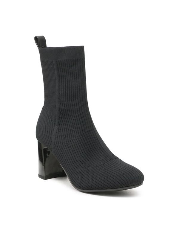 Tommy Hilfiger Tommy Hilfiger Боти Feminine Essential Knit Boot FW0FW07405 Черен