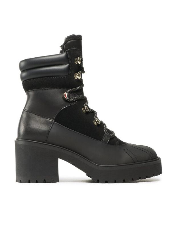 Tommy Hilfiger Tommy Hilfiger Боти Heel laced Outdoor Boot FW0FW06804 Черен