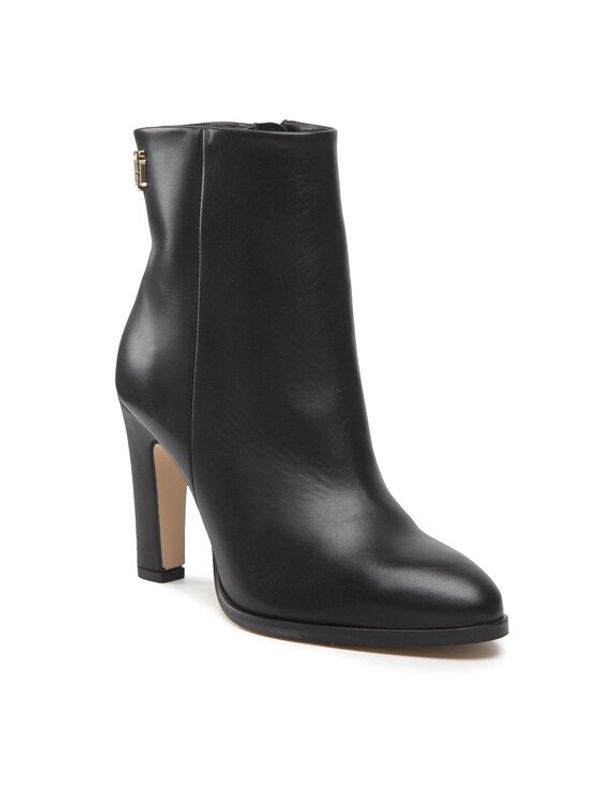 Tommy Hilfiger Tommy Hilfiger Боти High Heel Leather Boot FW0FW06769 Черен