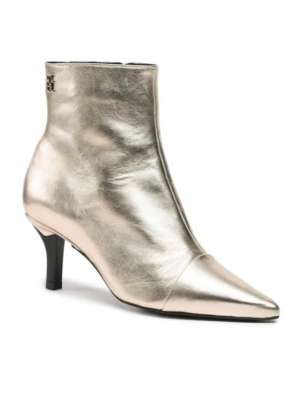 Tommy Hilfiger Tommy Hilfiger Боти Pointy Heel Boot FW0FW07048 Златист