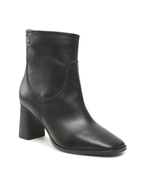 Tommy Hilfiger Tommy Hilfiger Боти Soft Square Toe Ankle Boot FW0FW06838 Черен