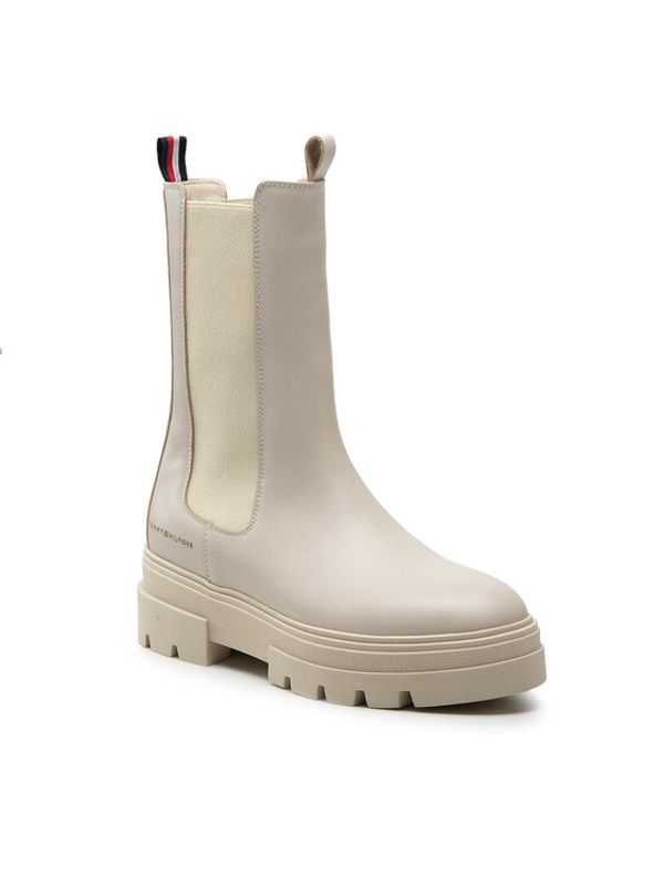 Tommy Hilfiger Tommy Hilfiger Боти тип челси Monochromatic Chelsea Boot FW0FW06730 Бежов