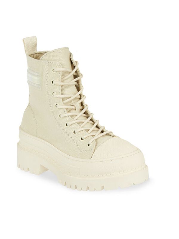 Tommy Hilfiger Tommy Hilfiger Боти Tjw Foxing Canvas Boot EN0EN02216 Бежов