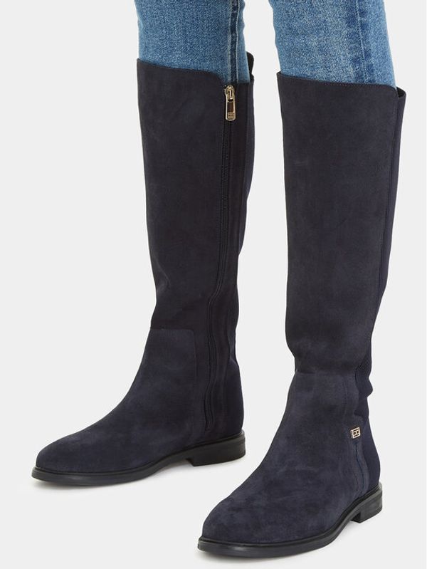 Tommy Hilfiger Tommy Hilfiger Боти Tommy Essentials Longboot FW0FW07476 Син