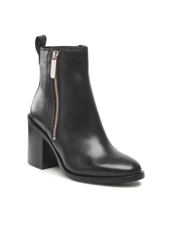 Tommy Hilfiger Tommy Hilfiger Боти Zip High Heel Boot FW0FW06764 Черен