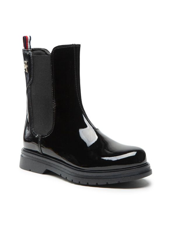 Tommy Hilfiger Tommy Hilfiger Ботуши Chelsea Boot T4A5-32408-0775 S Черен