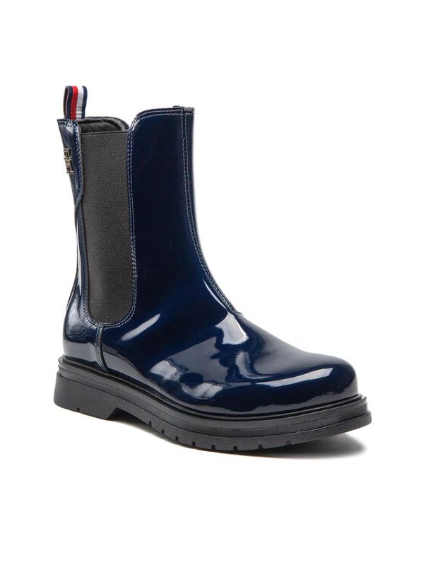 Tommy Hilfiger Tommy Hilfiger Ботуши Chelsea Boot T4A5-32408-0775 S Тъмносин