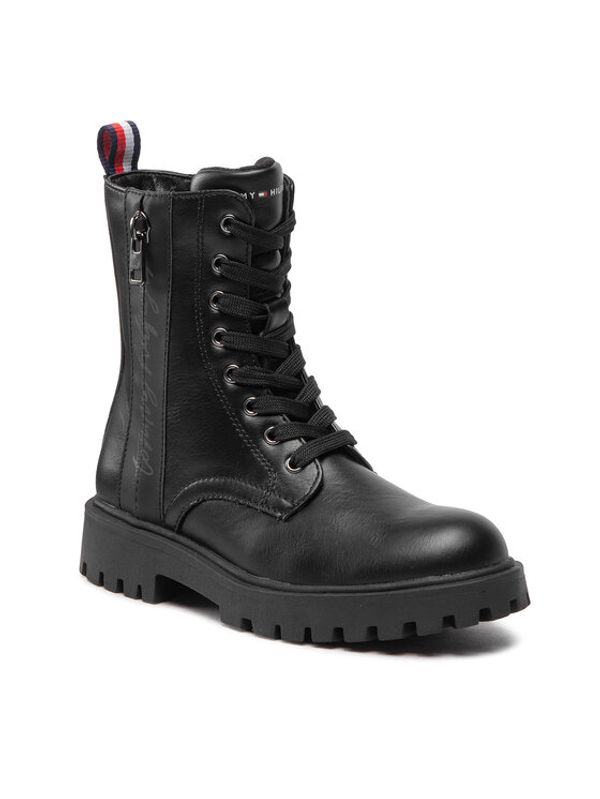 Tommy Hilfiger Tommy Hilfiger Ботуши Lace-Up Bootie T3A5-32391-1355 M Черен