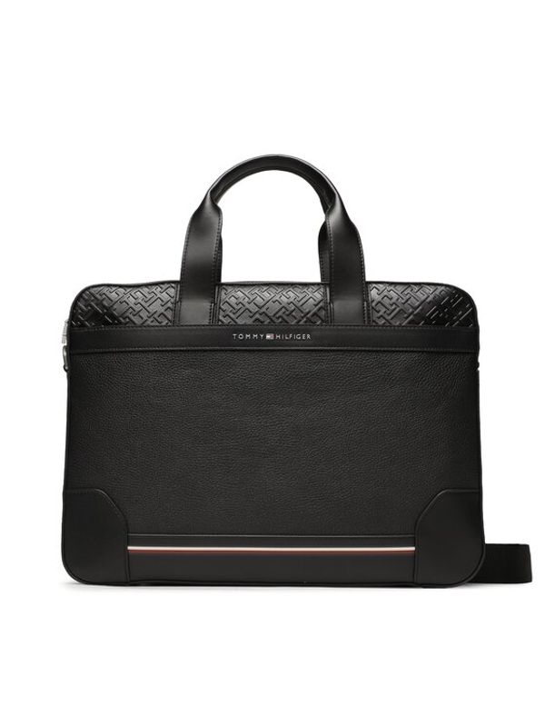 Tommy Hilfiger Tommy Hilfiger Чанта за лаптоп Th Central Slim Computer Bag AM0AM11307 Черен