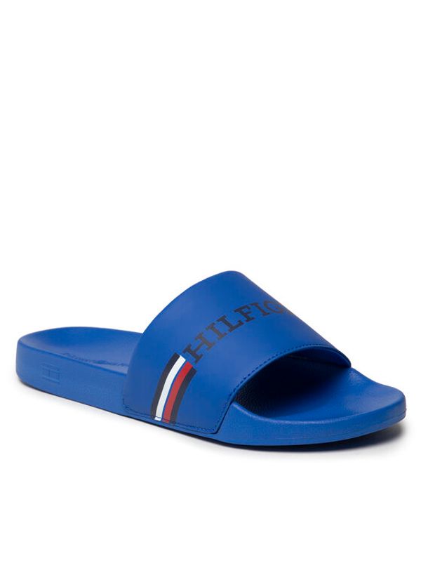Tommy Hilfiger Tommy Hilfiger Чехли Corporate Flag Pool Slide FM0FM04613 Син
