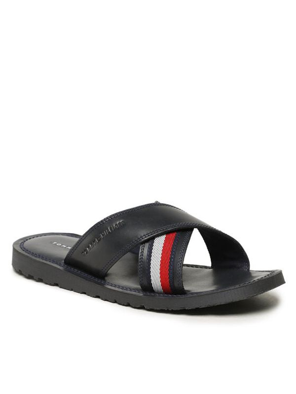 Tommy Hilfiger Tommy Hilfiger Чехли Criss Cross Sandal FM0FM04457 Тъмносин