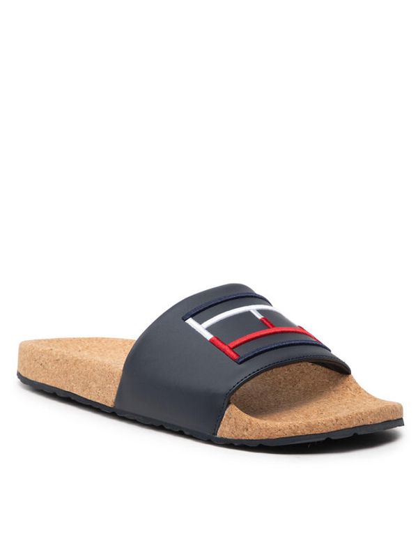 Tommy Hilfiger Tommy Hilfiger Чехли Flag Cork Pool Slide FM0FM04153 Тъмносин