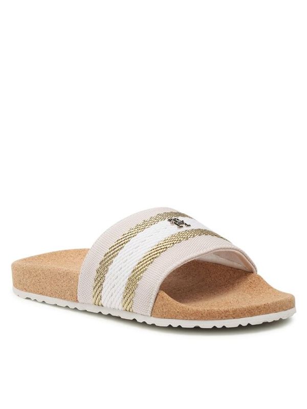 Tommy Hilfiger Tommy Hilfiger Чехли Fresh Webbing Slide FW0FW06983 Екрю