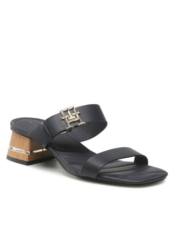 Tommy Hilfiger Tommy Hilfiger Чехли Hardware Block Mid Heel FW0FW07017 Тъмносин