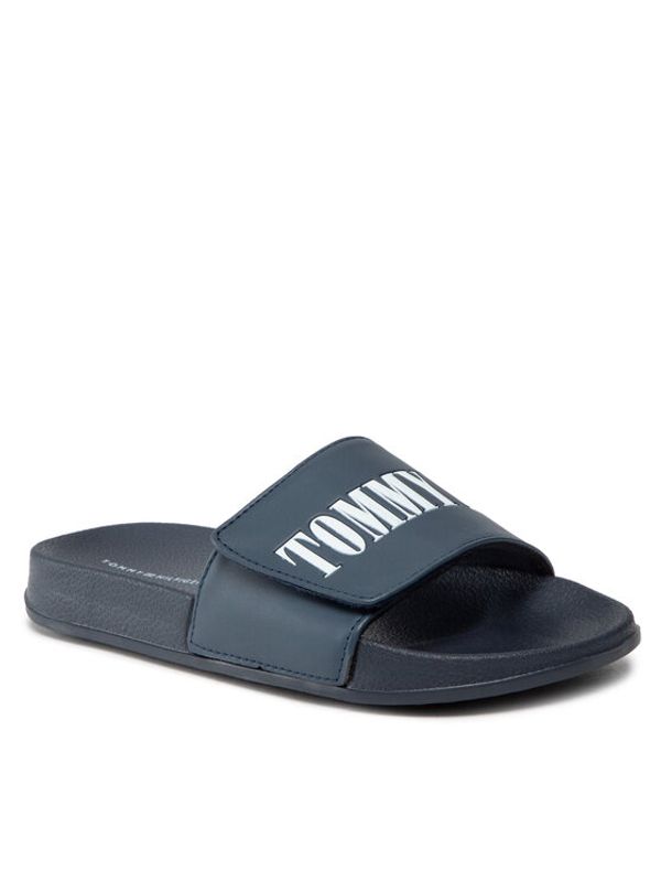 Tommy Hilfiger Tommy Hilfiger Чехли Maxi Velcro Pool Slide T3B0-32575-1172 S Тъмносин