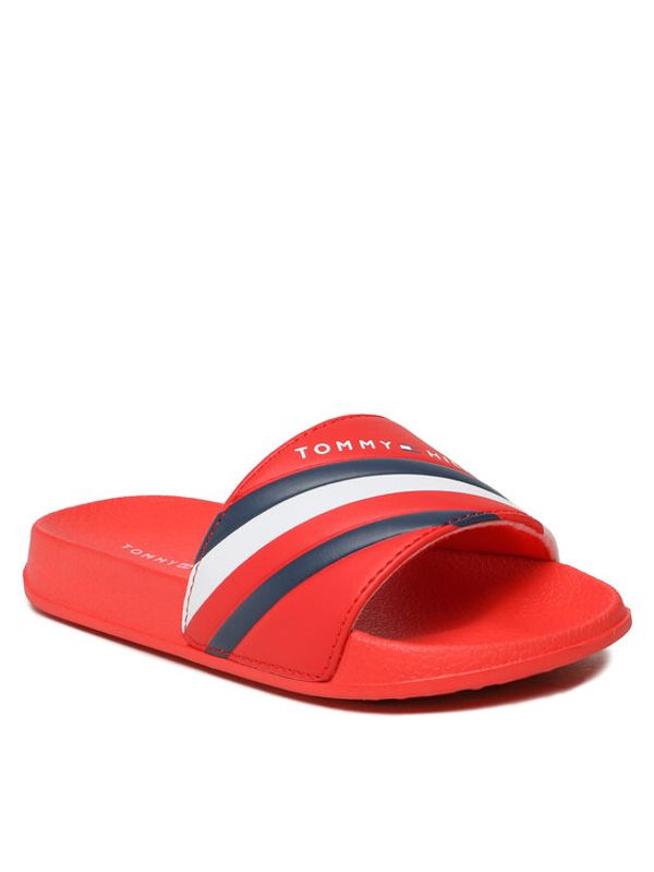 Tommy Hilfiger Tommy Hilfiger Чехли Maxi Velcro Pool Slide T3B0-32932-1172 M Червен