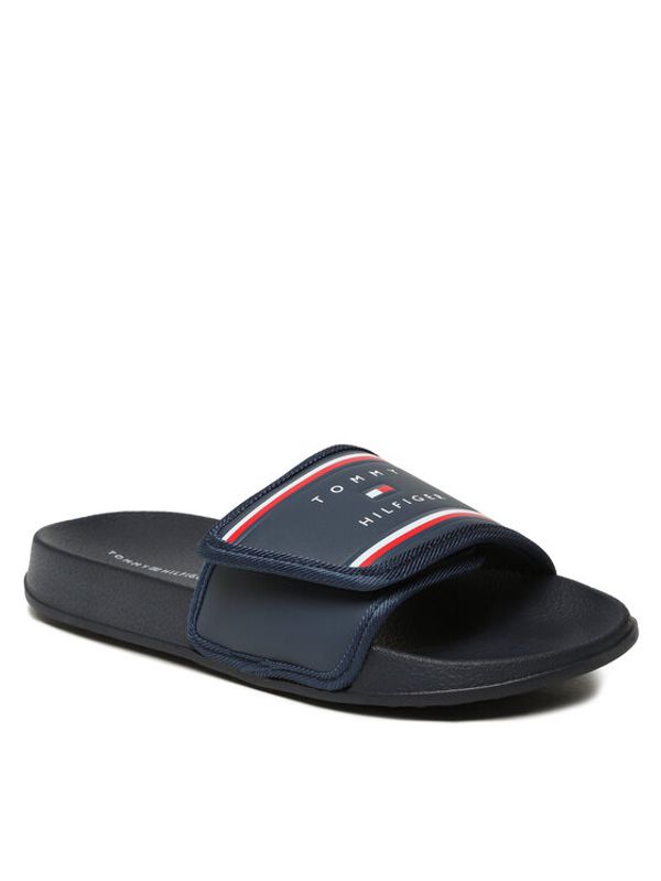 Tommy Hilfiger Tommy Hilfiger Чехли Maxi Velcro Pool Slide T3B0-32934-1172 S Тъмносин