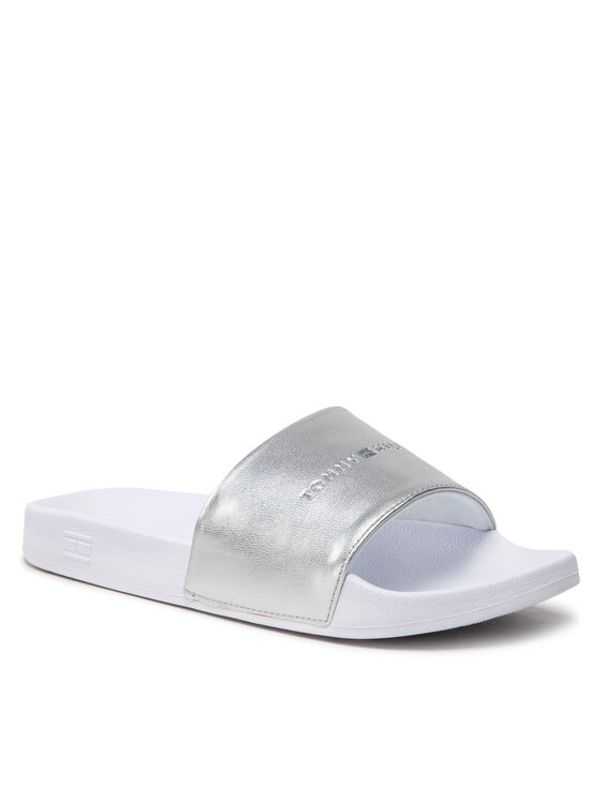Tommy Hilfiger Tommy Hilfiger Чехли Metallic Pool Slide FW0FW06834 Сребрист