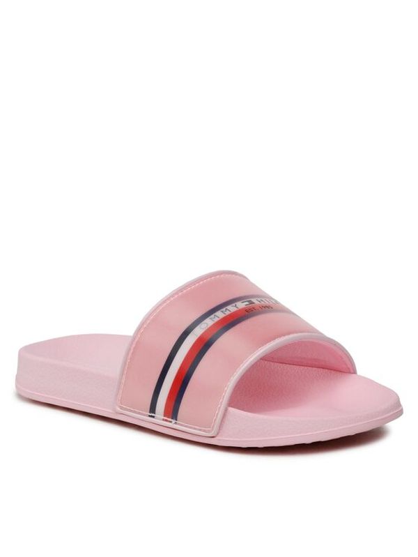 Tommy Hilfiger Tommy Hilfiger Чехли Reflective Pool Slide T3A0-32803-1172 S Розов