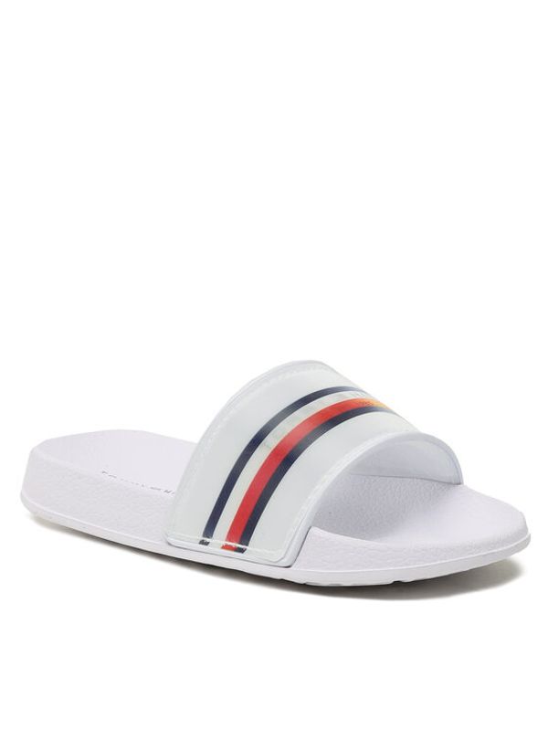 Tommy Hilfiger Tommy Hilfiger Чехли Reflective Pool Slide T3B0-32931-1172 M Бял