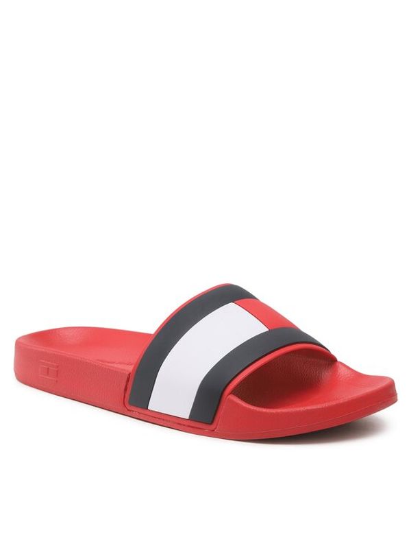 Tommy Hilfiger Tommy Hilfiger Чехли Rubber Th Flag Pool Slide FM0FM04263 Червен