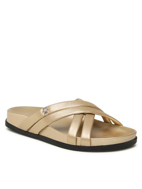 Tommy Hilfiger Tommy Hilfiger Чехли Starp Feminine Sandal Golden FW0FW06994 Златист