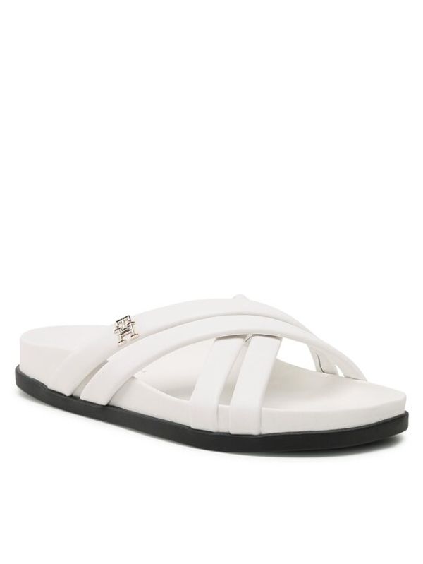 Tommy Hilfiger Tommy Hilfiger Чехли Strap Feminine Sandal FW0FW07081 Бял