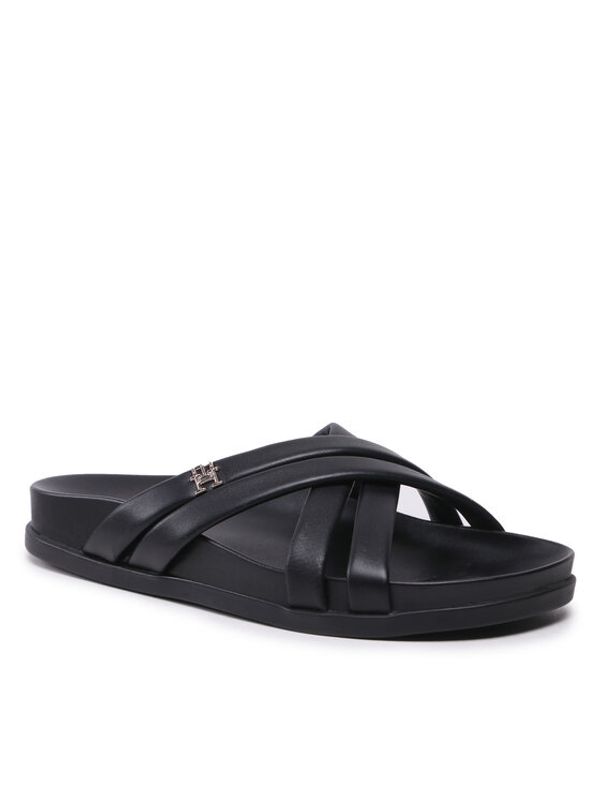 Tommy Hilfiger Tommy Hilfiger Чехли Strap Feminine Sandal FW0FW07081 Черен