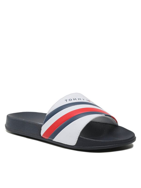 Tommy Hilfiger Tommy Hilfiger Чехли Stripes Pool Slide T3B0-32932-1172 S Бял