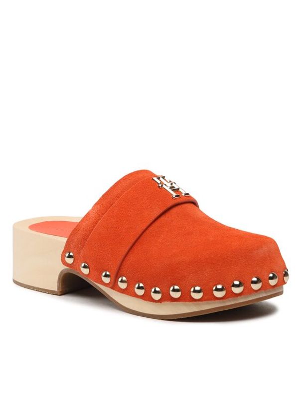 Tommy Hilfiger Tommy Hilfiger Чехли Th Clog Suede FW0FW07171 Оранжев