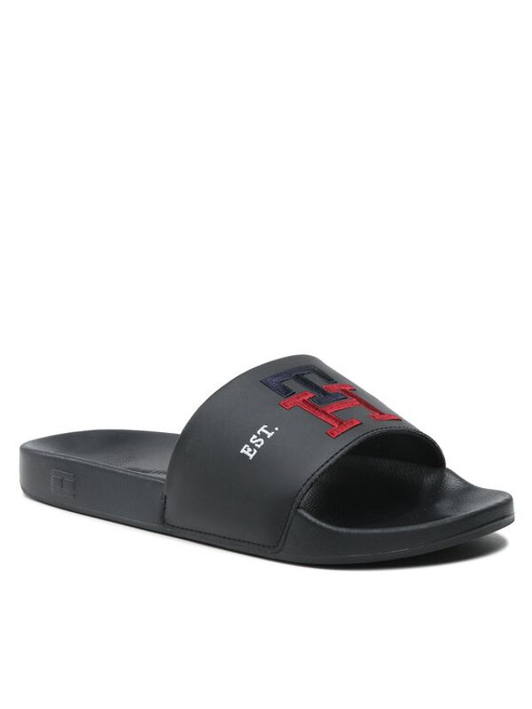 Tommy Hilfiger Tommy Hilfiger Чехли Th Embroidery Pool Slide FM0FM04465 Черен