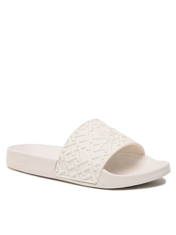 Tommy Hilfiger Tommy Hilfiger Чехли Th Monogram Pool Slide FW0FW06987 Бял