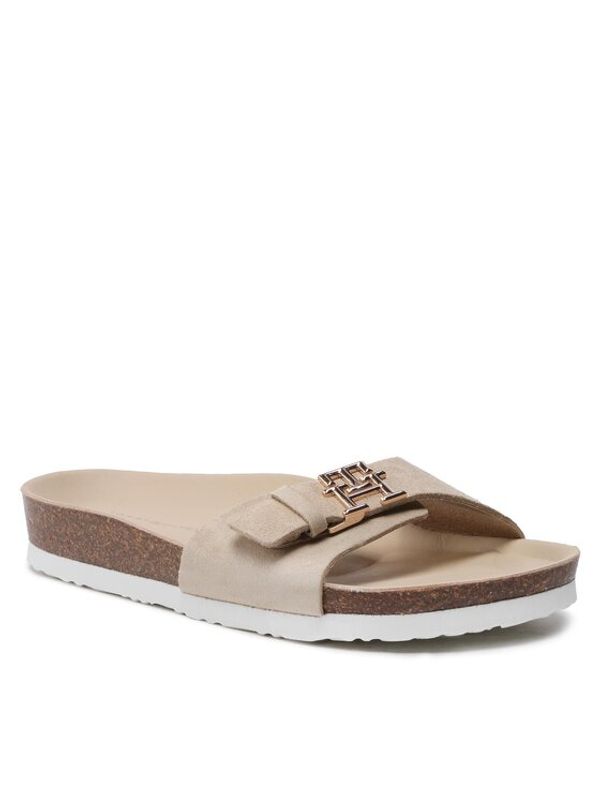 Tommy Hilfiger Tommy Hilfiger Чехли Th Mule Sandal Suede FW0FW07071 Бежов