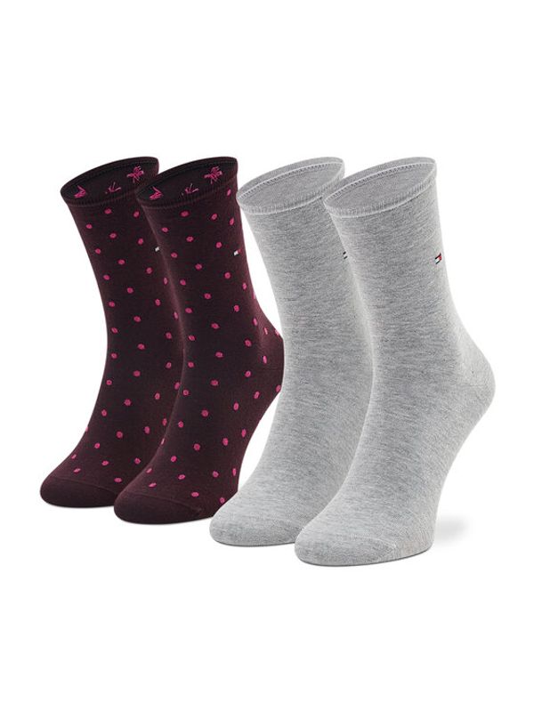 Tommy Hilfiger Tommy Hilfiger Чорапи дълги дамски 100001493 Сив