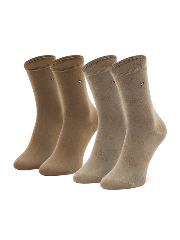 Tommy Hilfiger Tommy Hilfiger Чорапи дълги дамски 701221054 Бежов