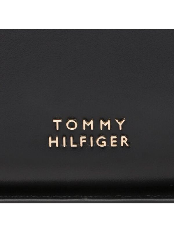Tommy Hilfiger Tommy Hilfiger Дамска чанта Casual Chic Leather Crossover AW0AW14211 Черен