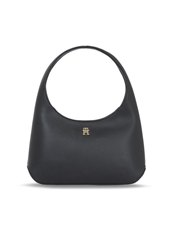Tommy Hilfiger Tommy Hilfiger Дамска чанта Hilfiger Staple Shoulder Bag AW0AW15252 Черен