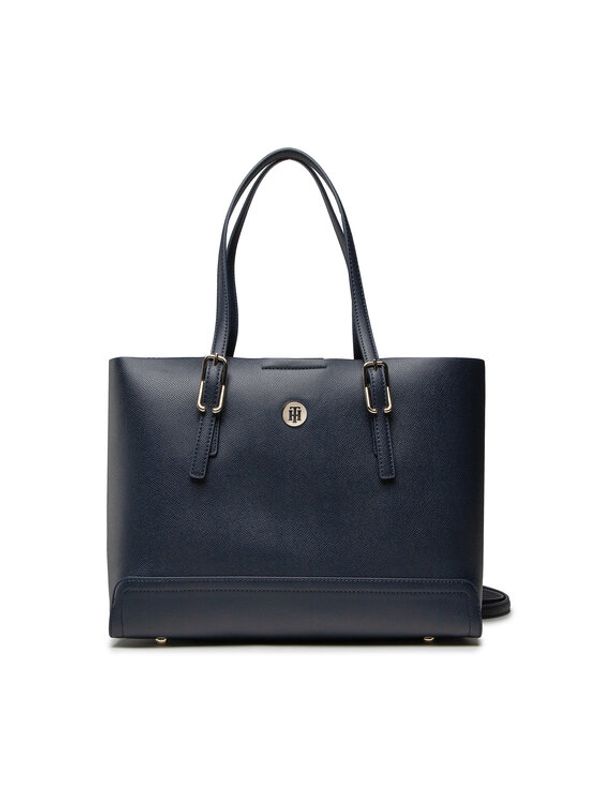 Tommy Hilfiger Tommy Hilfiger Дамска чанта Honey Med Tote AW0AW10492 Тъмносин