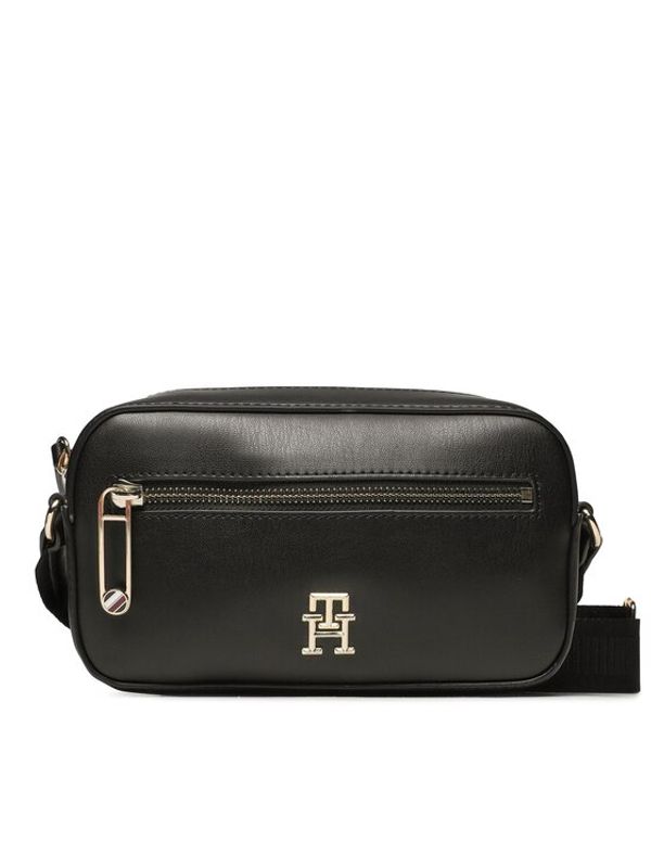 Tommy Hilfiger Tommy Hilfiger Дамска чанта Iconic Tommy Camera Bag AW0AW14873 Черен