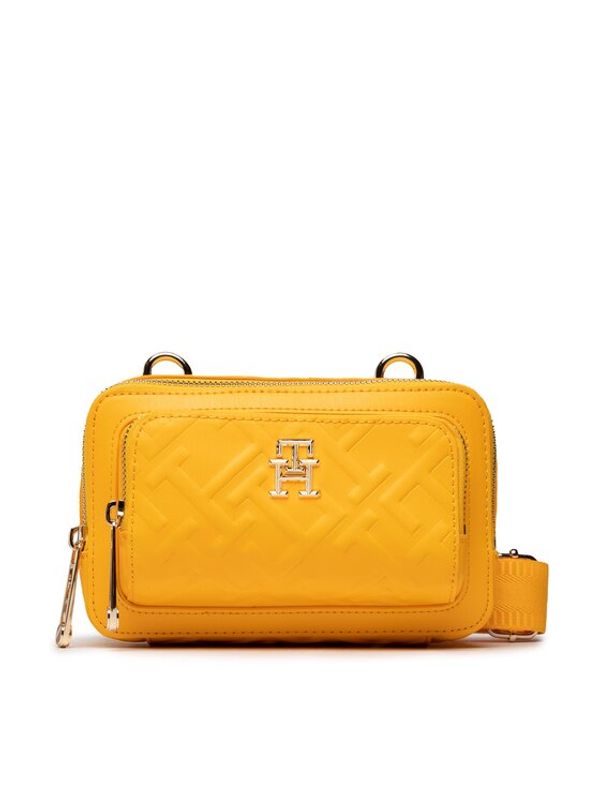 Tommy Hilfiger Tommy Hilfiger Дамска чанта Iconic Tommy Camera Bag Mono AW0AW14367 Жълт