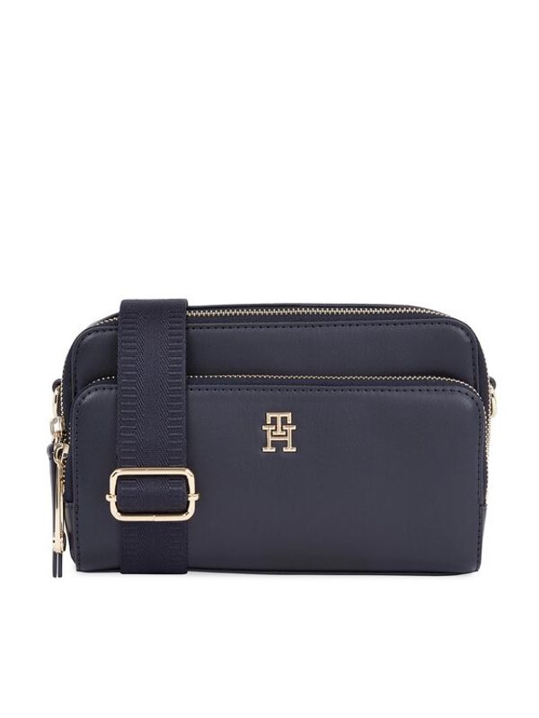 Tommy Hilfiger Tommy Hilfiger Дамска чанта Iconic Tommy Camera Bag Solid AW0AW15207 Тъмносин