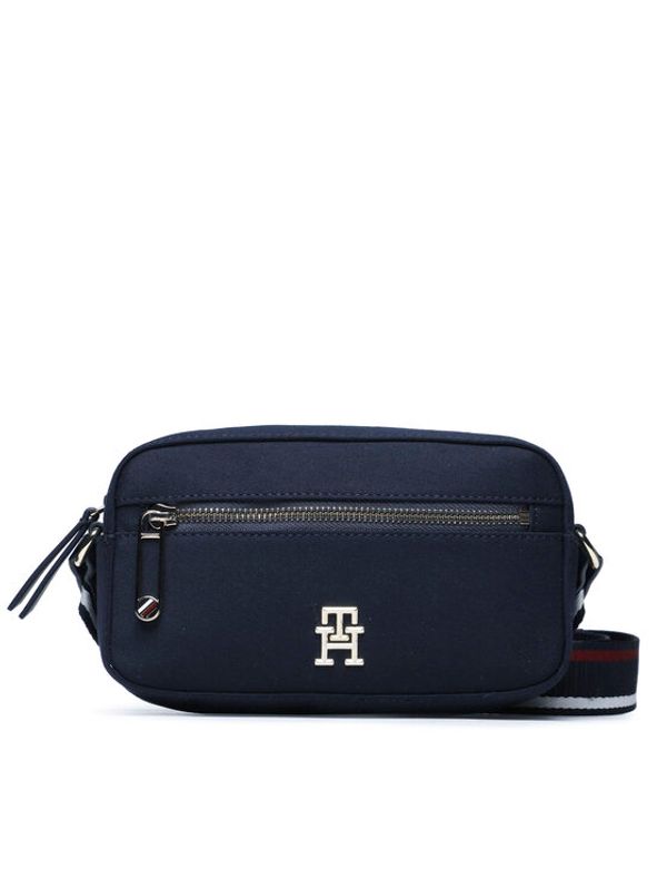 Tommy Hilfiger Tommy Hilfiger Дамска чанта Iconic Tommy Camera Bag Twill AW0AW15135 Тъмносин