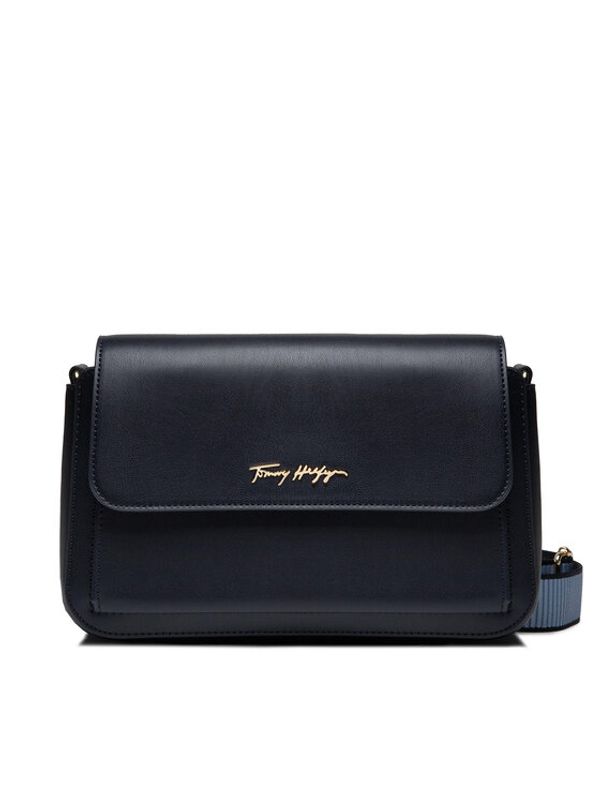 Tommy Hilfiger Tommy Hilfiger Дамска чанта Iconic Tommy Shoulder Bag AW0AW12308 Тъмносин