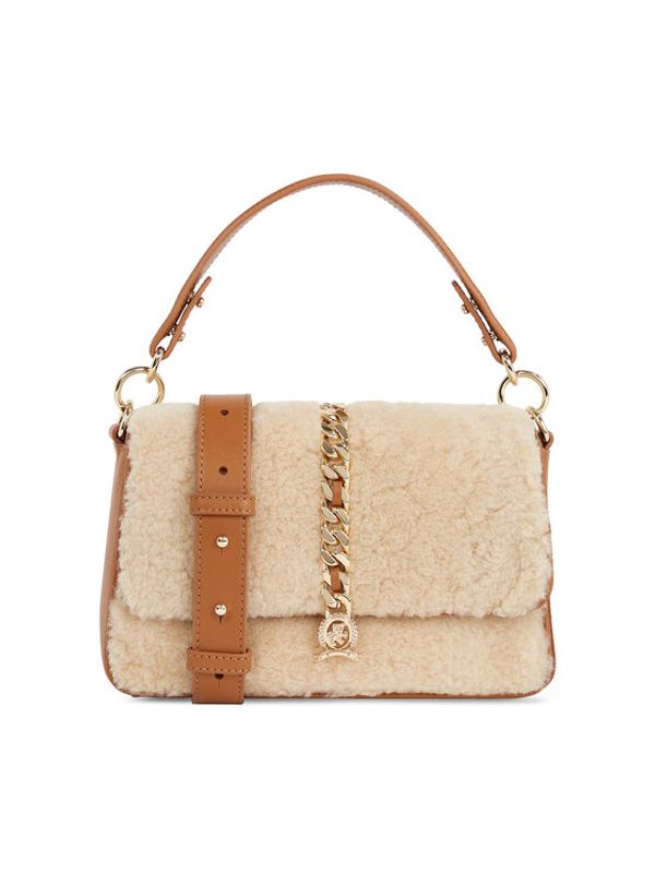 Tommy Hilfiger Tommy Hilfiger Дамска чанта Luxe Leather Crossover Shearling AW0AW15871 Екрю
