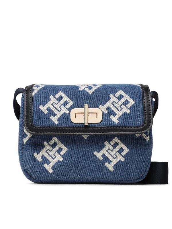 Tommy Hilfiger Tommy Hilfiger Дамска чанта Monogram Turnlock AW0AW14581 Син