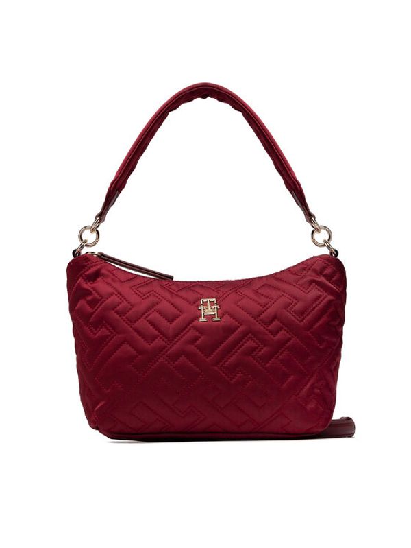 Tommy Hilfiger Tommy Hilfiger Дамска чанта My Tommy Idol Shoulder Bag Mono AW0AW13146 Бордо