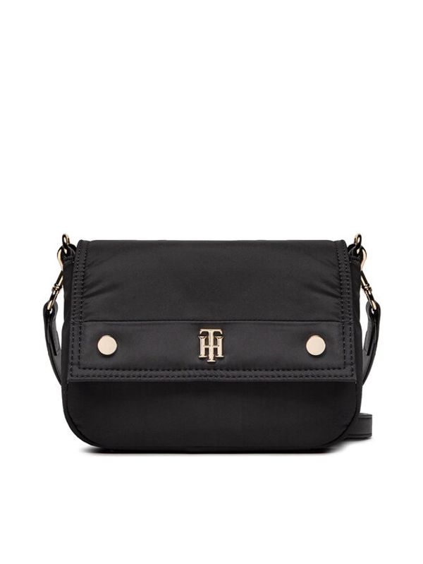 Tommy Hilfiger Tommy Hilfiger Дамска чанта My Tommy Shoulder Bag AW0AW12015 Черен