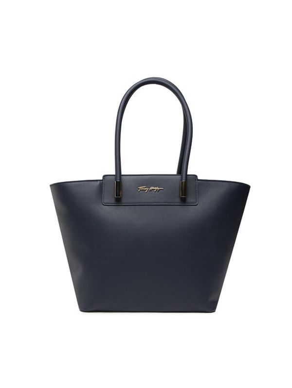 Tommy Hilfiger Tommy Hilfiger Дамска чанта New Tommy Tote AW0AW11896 Тъмносин