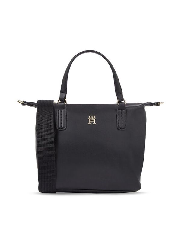 Tommy Hilfiger Tommy Hilfiger Дамска чанта Poppy Plus Small Tote AW0AW15592 Черен