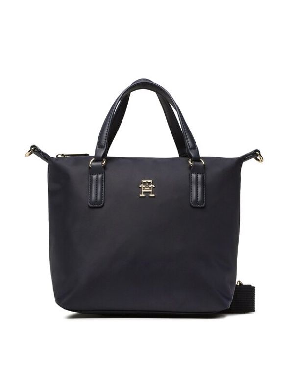 Tommy Hilfiger Tommy Hilfiger Дамска чанта Poppy Small Tote AW0AW14476 Тъмносин
